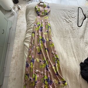 Brand New Unworn ASTR The Label Open Back Floral Maxi Dress